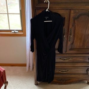 Black wrap dress